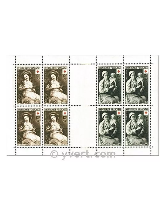 n° 2002 -  Timbre France Carnets Croix Rouge (1953)