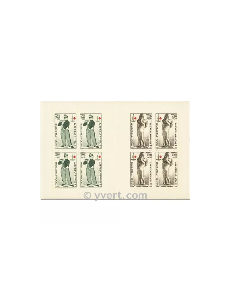 n° 2012 -  Timbre France Carnets Croix Rouge (1963)