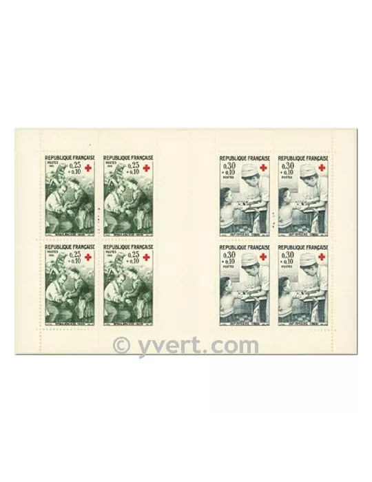 n° 2015 -  Timbre France Carnets Croix Rouge (1966)