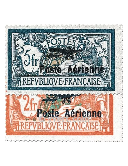 n° 1/2 -  Timbre France Poste aérienne