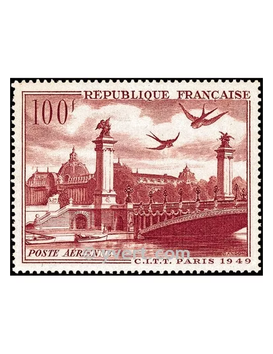 n° 28 -  Timbre France Poste aérienne