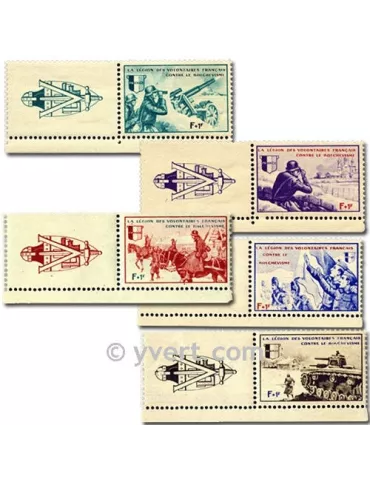 n° 6a/10a -  Timbre France LVF