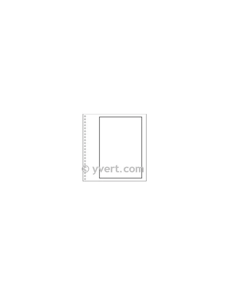 Pages vierges SUPRA : blanc avec cadre (x50)