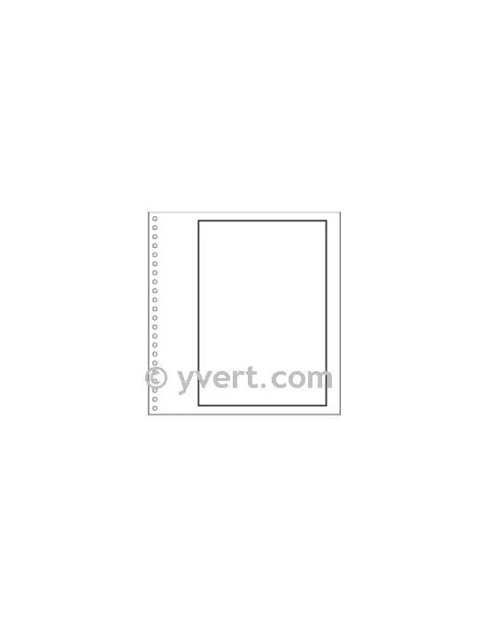 Pages vierges SUPRA : blanc avec cadre (x50)