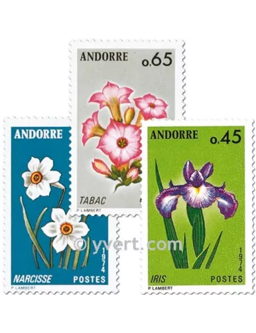 n° 234/236 -  Timbre Andorre Poste