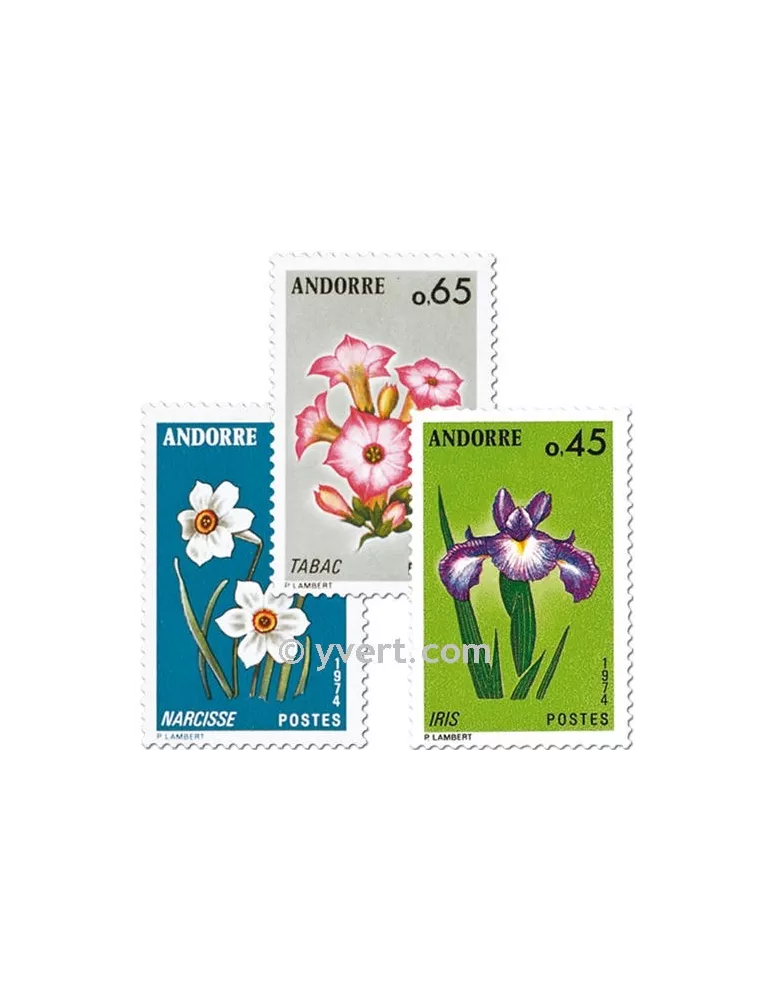 n° 234/236 -  Timbre Andorre Poste