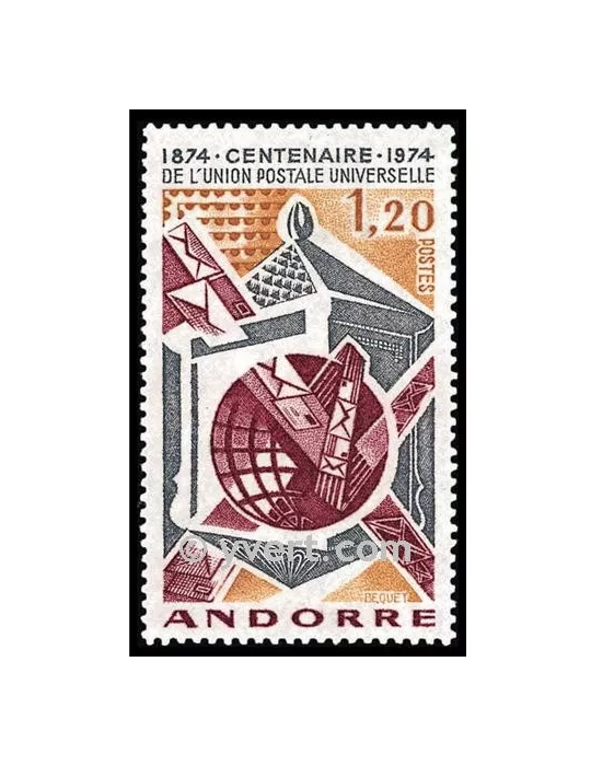 n° 242 -  Timbre Andorre Poste