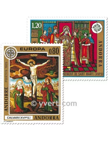 n° 243/244 -  Timbre Andorre Poste