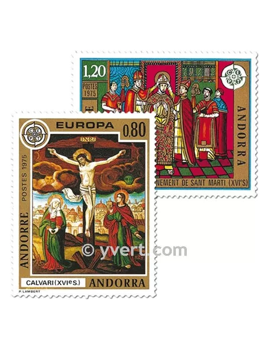 n° 243/244 -  Timbre Andorre Poste