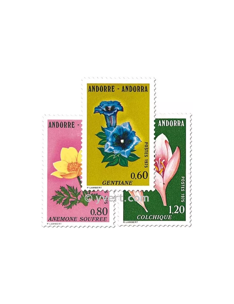 n° 245/247 -  Timbre Andorre Poste