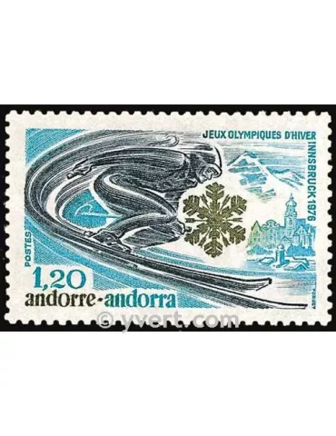 n° 251 -  Timbre Andorre Poste