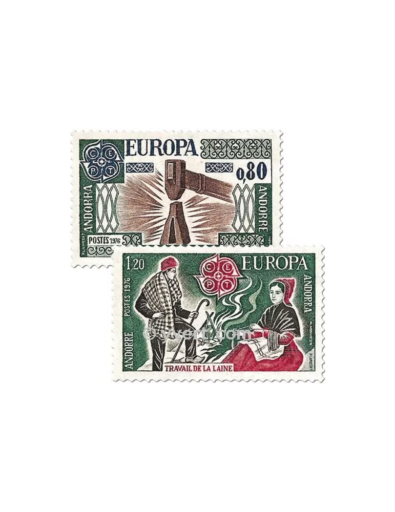 n° 253/254 -  Timbre Andorre Poste
