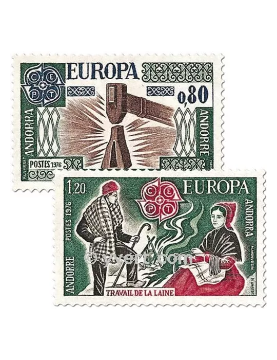 n° 253/254 -  Timbre Andorre Poste