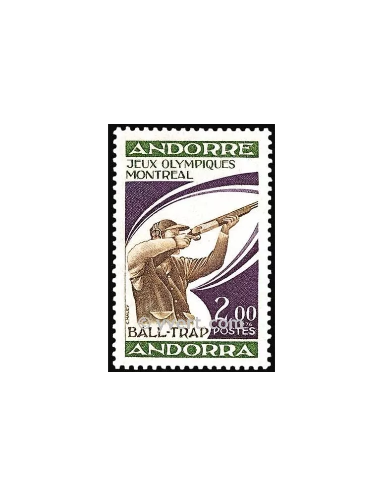 n° 256 -  Timbre Andorre Poste