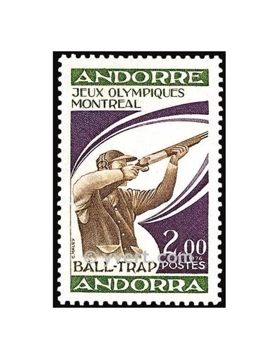 n° 256 -  Timbre Andorre Poste