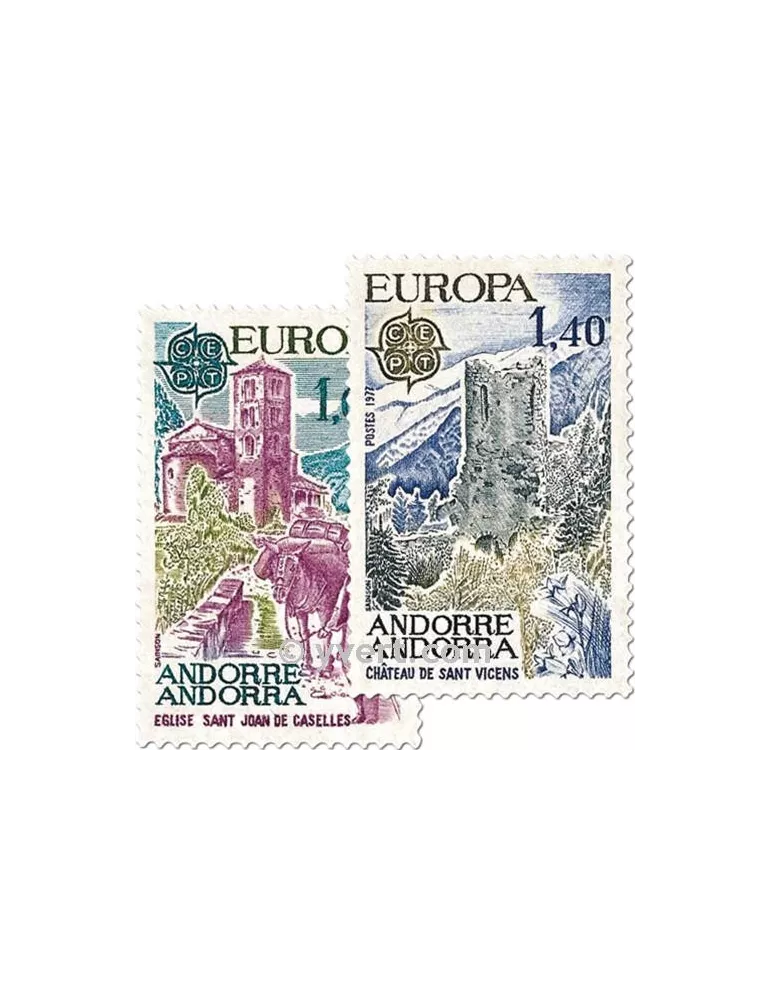 n° 261/262 -  Timbre Andorre Poste