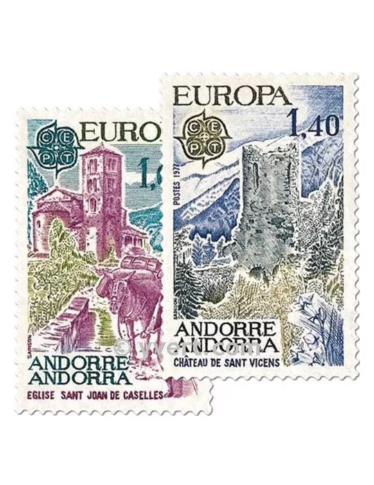n° 261/262 -  Timbre Andorre Poste