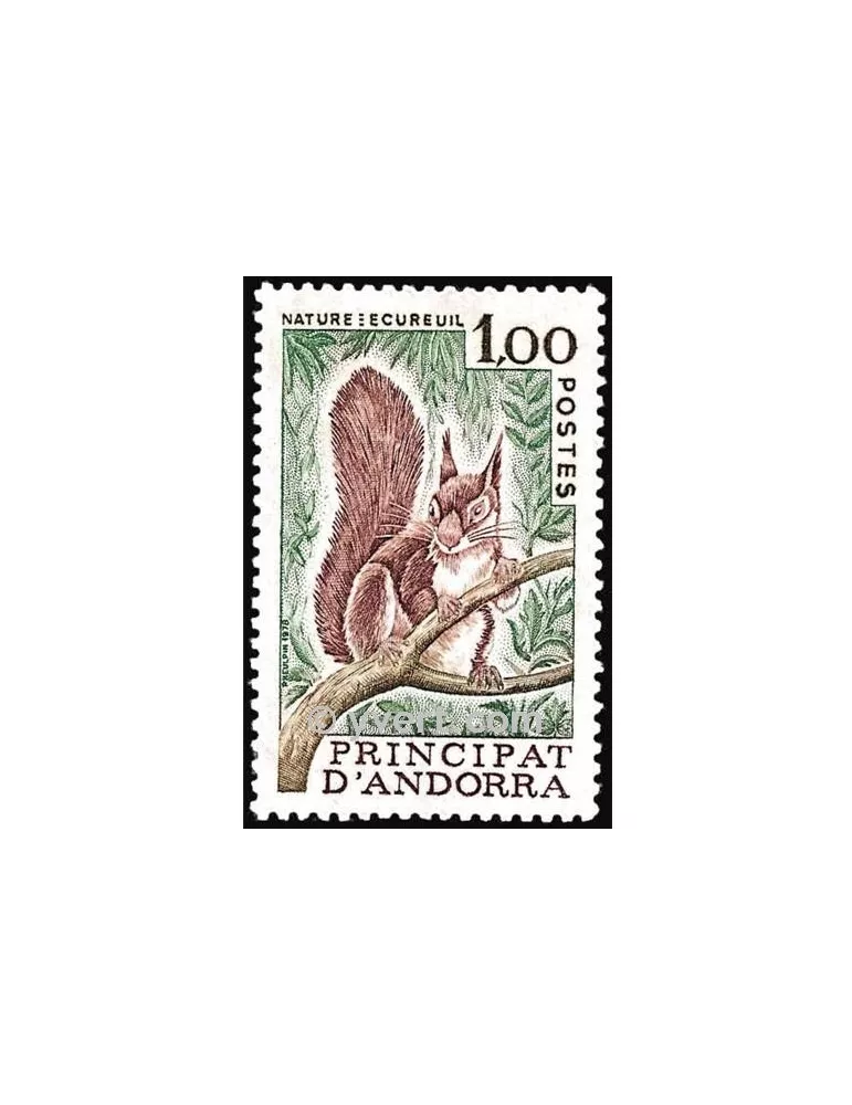 n° 267 -  Timbre Andorre Poste