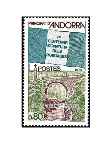 n° 268 -  Timbre Andorre Poste