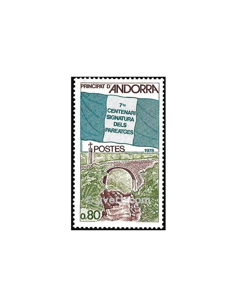 n° 268 -  Timbre Andorre Poste