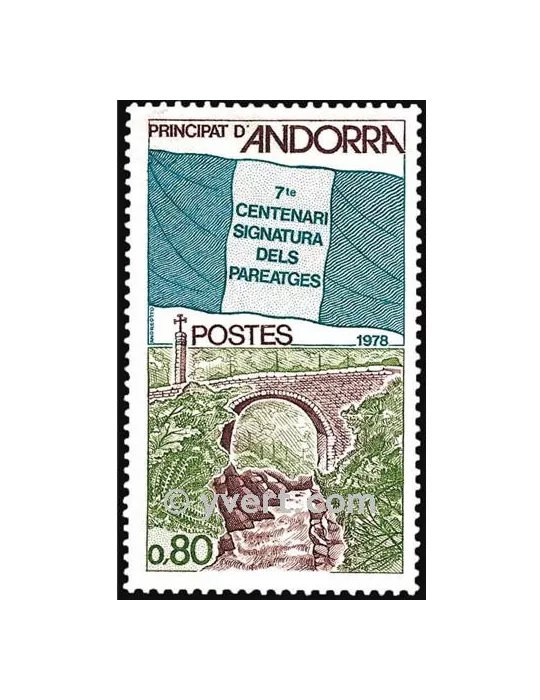 n° 268 -  Timbre Andorre Poste