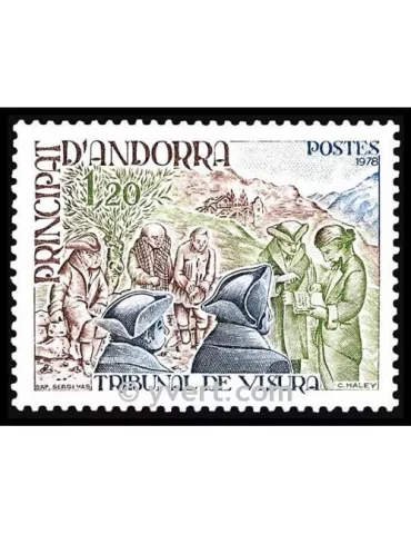 n° 272 -  Timbre Andorre Poste