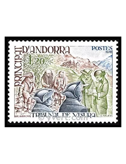 n° 272 -  Timbre Andorre Poste