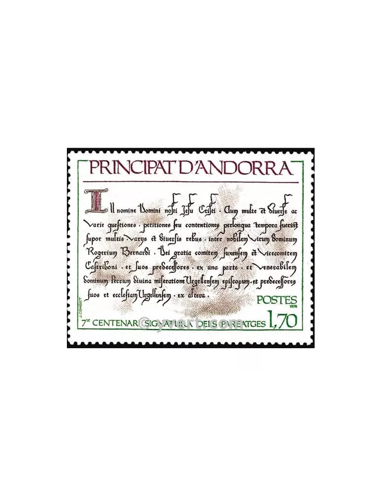 n° 273 -  Timbre Andorre Poste