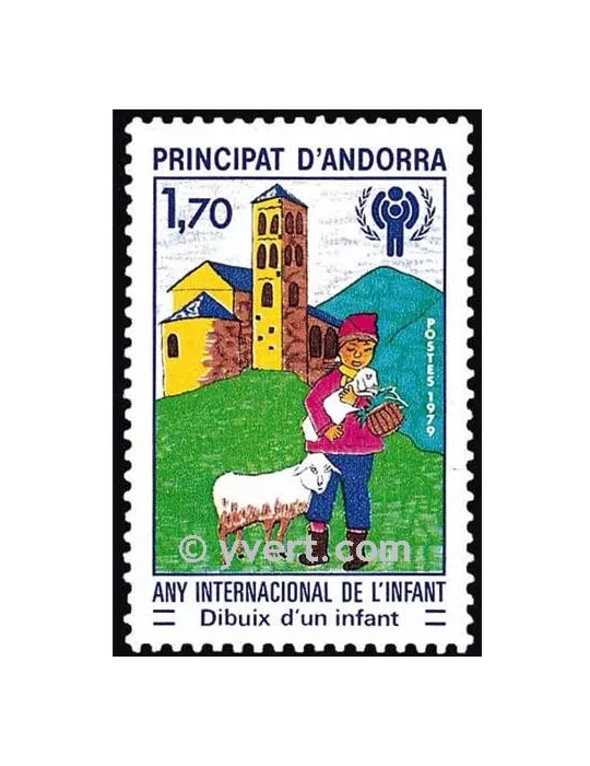 n° 279 -  Timbre Andorre Poste