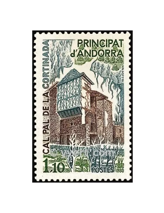 n° 282 -  Timbre Andorre Poste