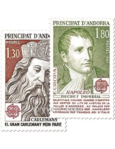 n° 284/285 -  Timbre Andorre Poste