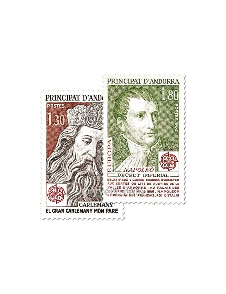 n° 284/285 -  Timbre Andorre Poste