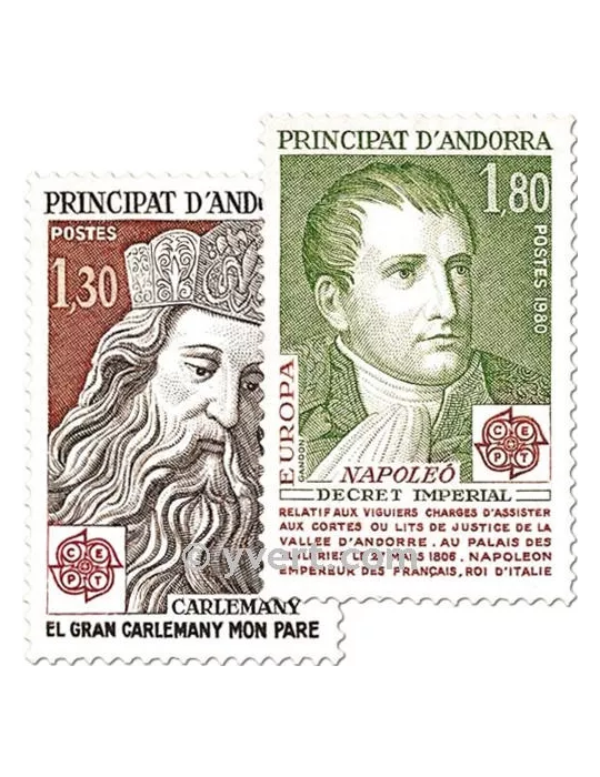 n° 284/285 -  Timbre Andorre Poste