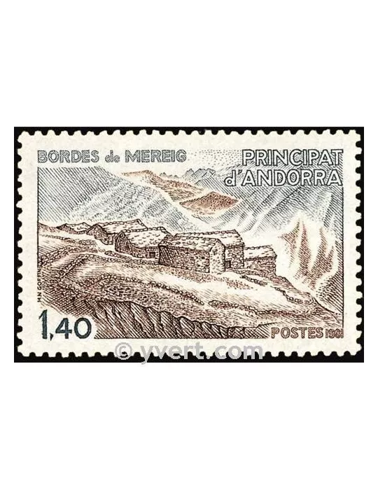 n° 291 -  Timbre Andorre Poste