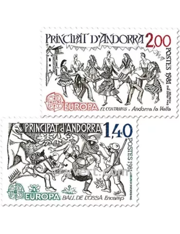 n° 292/293 -  Timbre Andorre Poste