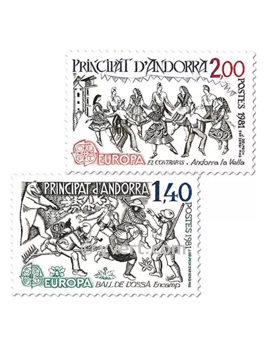 n° 292/293 -  Timbre Andorre Poste