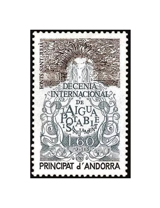 n° 298 -  Timbre Andorre Poste