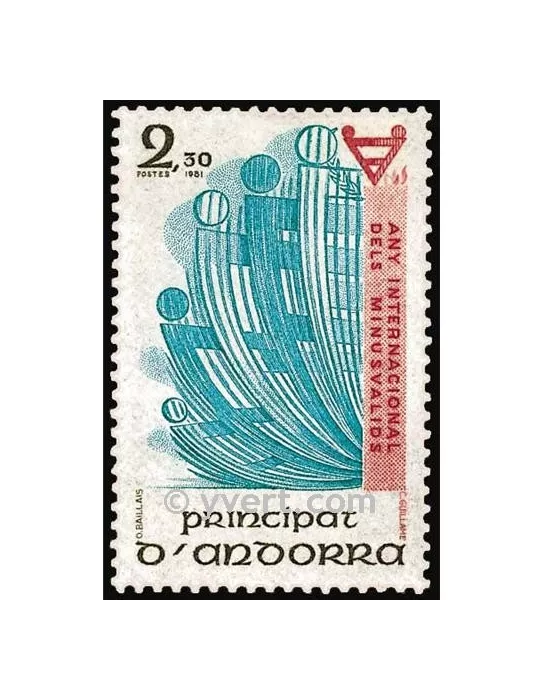 n° 299 -  Timbre Andorre Poste