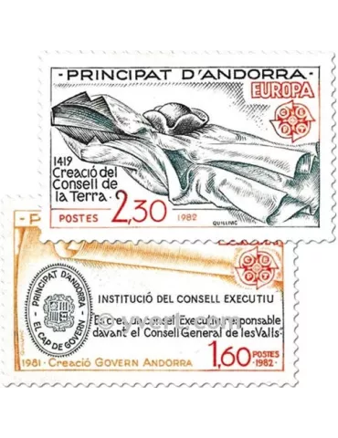n° 300/301 -  Timbre Andorre Poste