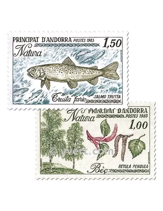 n° 311/312 -  Timbre Andorre Poste