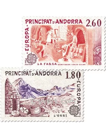 n° 313/314 -  Timbre Andorre Poste
