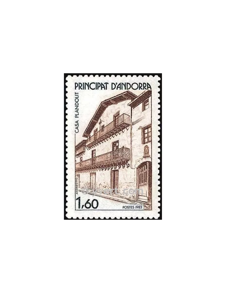 n° 326 -  Timbre Andorre Poste
