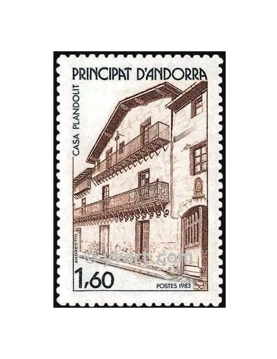 n° 326 -  Timbre Andorre Poste