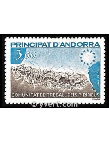 n° 328 -  Timbre Andorre Poste