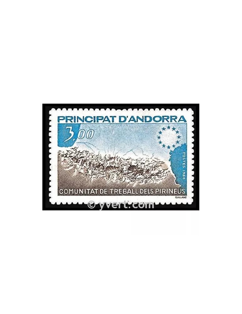 n° 328 -  Timbre Andorre Poste