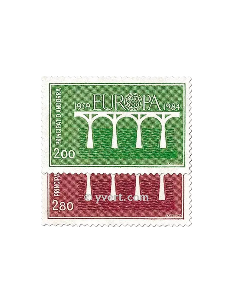 n° 329/330 -  Timbre Andorre Poste