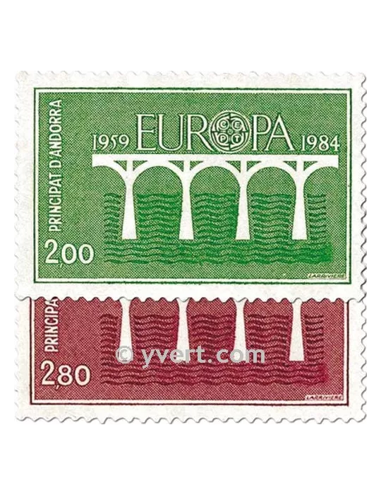 n° 329/330 -  Timbre Andorre Poste