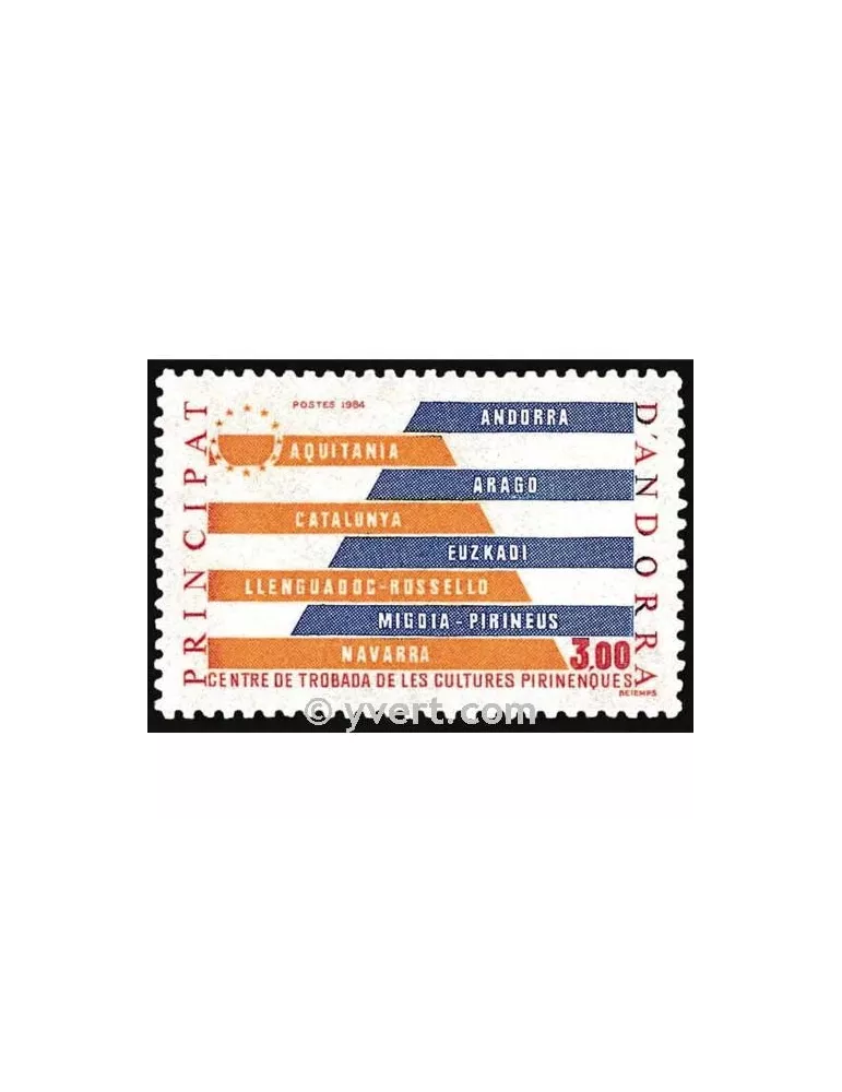 n° 333 -  Timbre Andorre Poste