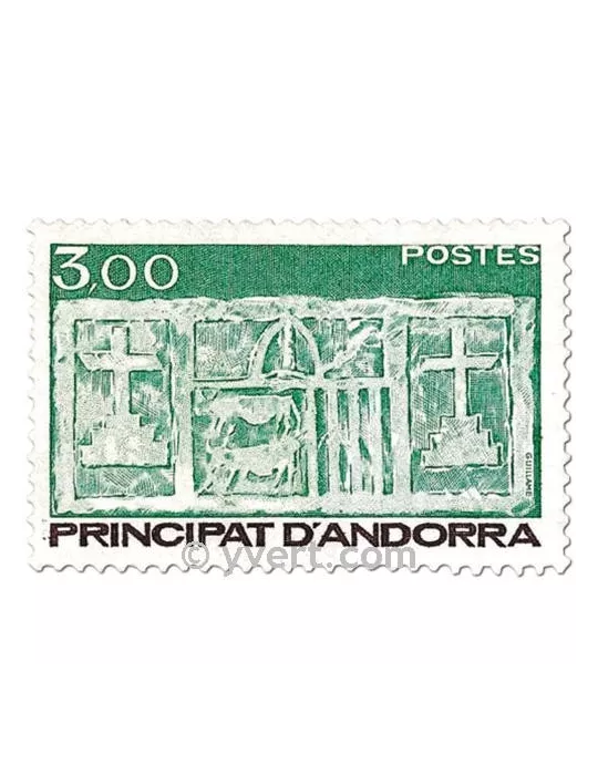 n° 335/336 -  Timbre Andorre Poste