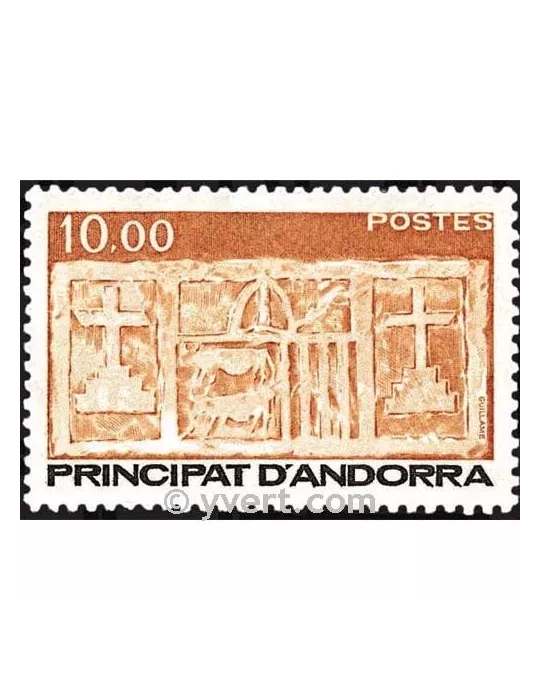 n° 337 -  Timbre Andorre Poste